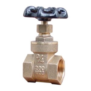 Valvula compuerta roscable 019mm 3/4" laton 200lbs 75AH Rugo