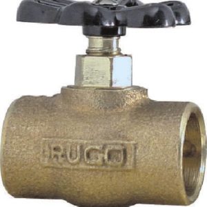 Valvula globo soldable 013mm 1/2" de bronce 100lbs 74A Rugo