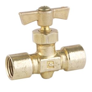 Valvula aguja hembra 006 x 006mm 1/4" x 1/4" vahh66 NACOBRE