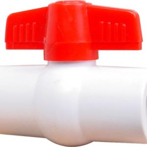 Valvula esfera cementar 032mm 1-1/4" PVC 150lbs 100PS Rugo