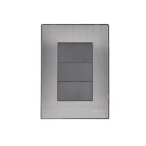 Placa ciega negro Inox Igoto