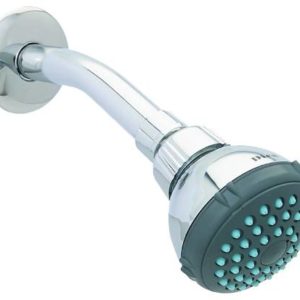 Regadera con brazo redonda 02" plastica cromada antisarro 4506BV Dica