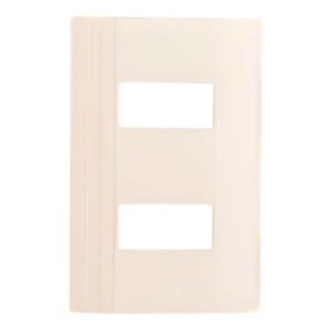 Placa 2 ventanas marfil Montana