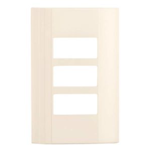 Placa 3 ventanas marfil Montana