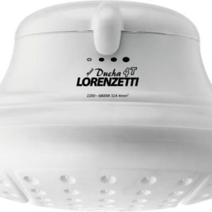 Regadera electrica 4 temperaturas sin brazo blanca Bella Lorenzetti