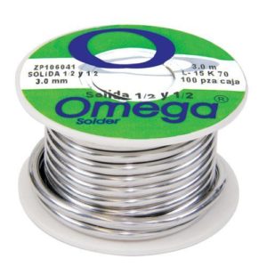 Soldadura solida 1/2 x 1/2 3mm 198gr 3mt Omega