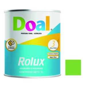 Pintura vinil rolux verde manzana 1.0 lt Doal