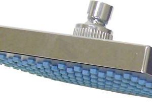 Regadera sin brazo cuadrada 06" plastica cromada antisarro Grecia 44GS Ru