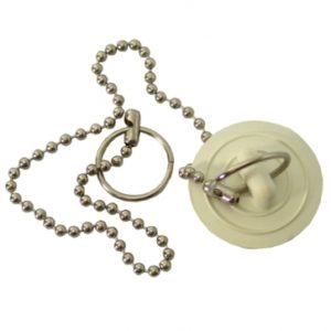 Tapon para lavabo de hule con cadena ph230 Coflex