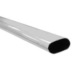 Tubo para closet ovalado 3.00mt acero cromado Handy Home