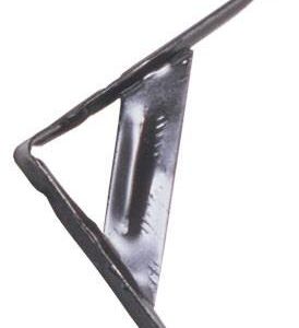 Mensula de acero 04" x 03" negra reforzada Kley