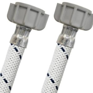 Manguera para lavabo y fregadero vinil blanco 013 1/2" x 1/2" 055cm CVLBA55 Coflex