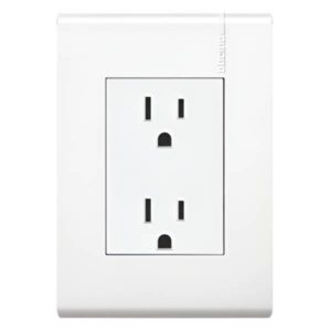 Placa con contacto duplex 2p+t PI blanco Modus Pro Bticino