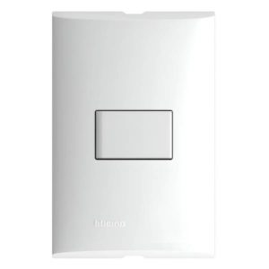 Placa 1 ventana con boton timbre blanco Forza Bticino
