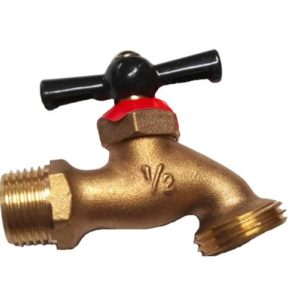 Llave manguera 013mm 1/2" laton maneral negro LLMN13 Vianti