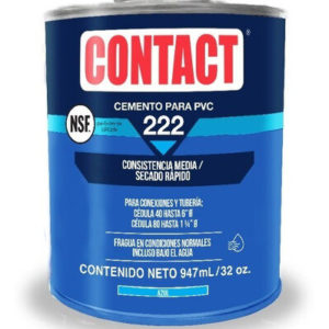 Pegamento para PVC 947ml 1lt azul 222 Contact