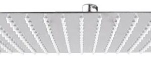 Regadera sin brazo cuadrada 12" acero inoxidable cromada REGSSV12C Vianti
