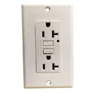 Placa con contacto duplex 2p+t ICFT marfil Montana