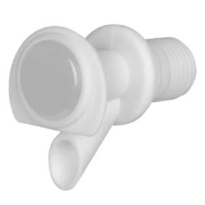 Valvula para termo boton frontal macho 3/4" blanco BTN5 Tricorp