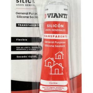 Silicon multiusos blister 070gr transparente Vianti