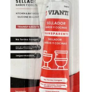 Silicon baños y cocinas blister 070gr transparente Vianti