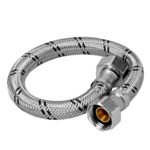 Manguera para boiler de aluminio 013 1/2" x 3/4" 060cm Vianti