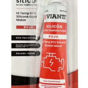Silicon alta temperatura RTV blister 070gr rojo Vianti