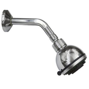 Regadera con brazo redonda 03" plastica cromada anti REGSBRV008 Vianti