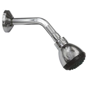 Regadera con brazo redonda 02" plastica cromada anti REGSBRV006 Vianti