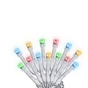 Serie navideña 100 luces led multicolor cable transparente 8 funciones Vianti