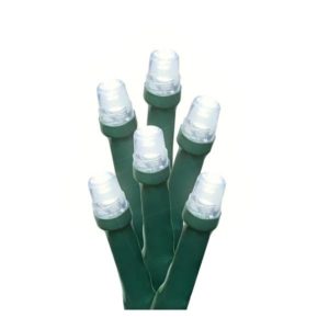 Serie navideña 150 luces led blanca tipo red cable verde Vianti