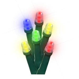 Serie navideña 150 luces led multicolor tipo red cable verde Vianti