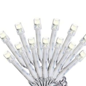 Serie navideña 300 luces led blanca cable transparente 8 funciones Vianti