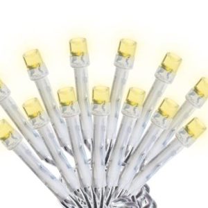 Serie navideña 300 luces led calida cable transparente 8 funciones Vianti