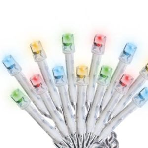 Serie navideña 300 luces led multicolor cable transparente 8 funciones Vianti