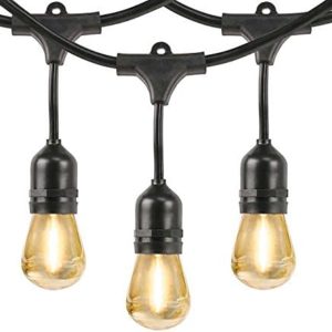 Serie de 12 luces con focos S14 luz calida 07.30mt 118271 Aksi