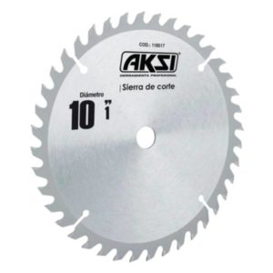 Sierra para madera con 60 dientes de carburo 10x1 Aksi