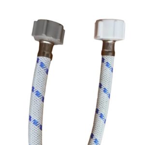 Manguera para sanitario vinil blanco 1/2" x 7/8" 035cm Vianti