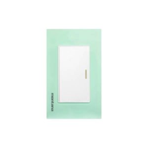 Placa 1 ventana con apagador sencillo aqua Krystal Montana