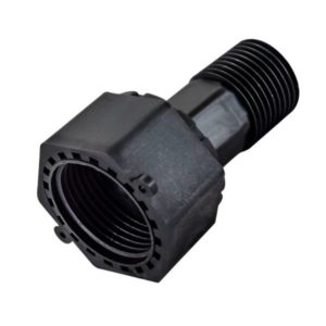 Niple medidor plastico 1/2" x 3/4" con empaque Vianti