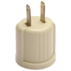 Portalampara con clavija marfil Vianti