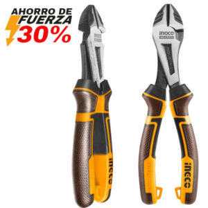Pinza corte diagonal 07" mango/cubeierto PVC blister Ingco