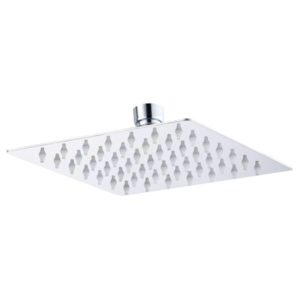 Regadera sin brazo cuadrada 06" acero inoxidable cromado Vianti