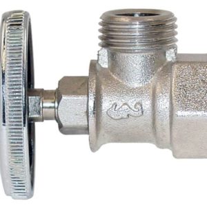Valvula control angular 1/2" x 1/2" laton 25 Rugo