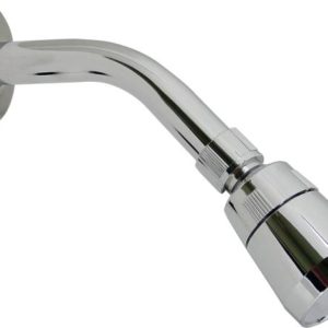 Regadera con brazo redonda 01" plastica cromada Italia 44IB Rugo