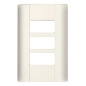 Placa 3 ventanas marfil Modus Bticino