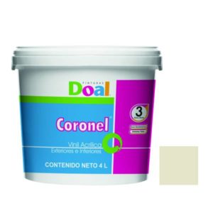 Pintura vinil coronel capuchino 4.0 lt Doal