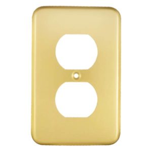 Placa para contacto duplex dorado Italiana Montana