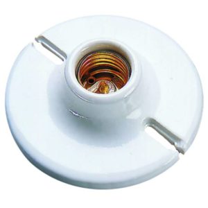 Portalampara ceramica redonda 4" Iusa