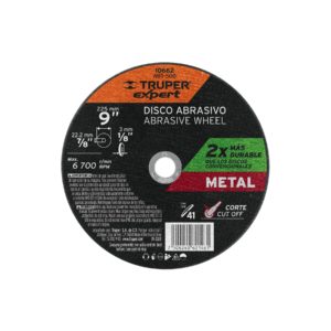 Disco para corte de metal, tipo 41, diámetro 9" Expert
